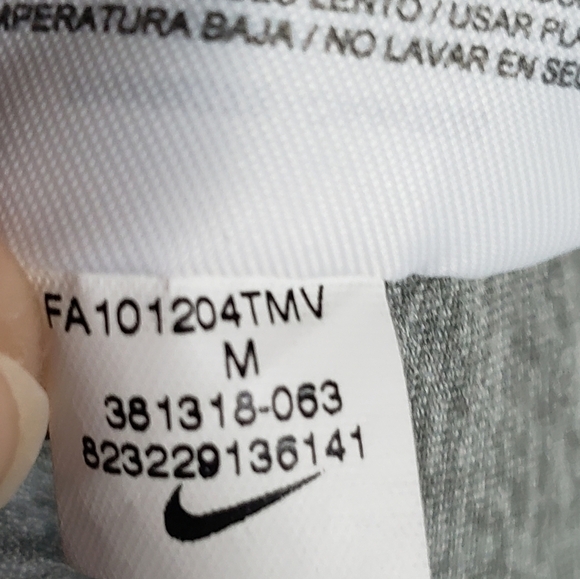 Nike Golf Dri-Fit Striped Short Sleeve Polo Shirt Gray Red M - Picture 7 of 8